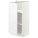 White METOD cabinet, sleek modern design, adjustable shelves, sturdy build.