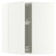METOD Corner wall cabinet with carousel, white/Aspudden matt white, 68x80 cm