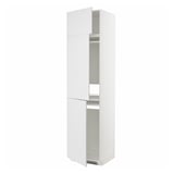 White METOD kitchen cabinet with adjustable shelves.
