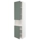 A METOD kitchen cabinet in white with grey-green doors, designed for modern kitchens.