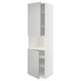 METOD white kitchen cabinet set, modern, light grey havstorp doors, 25 year guarantee.