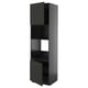 Ikea METOD matte black kitchen cabinet with adjustable shelves.