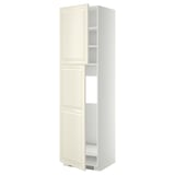 Ikea METOD off-white kitchen cabinet with adjustable shelves.