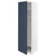 METOD kitchen unit, blue door, white cabinet, adjustable shelves.