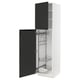 Option: METOD kitchen cabinet, matte black doors, pull-out organizers.