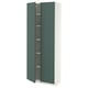 METOD High cabinet with shelves, white/Aspudden dark grey-green, 80x37x200 cm