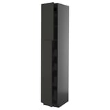 Black kitchen cabinet, vertical design