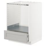 METOD white kitchen cabinet, modern, sturdy, self-closing drawers