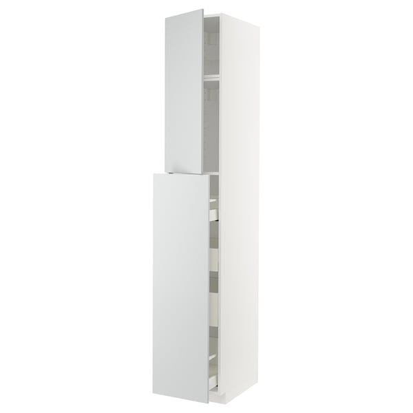 Metod Maximera Hc W P O Func 1dr 4drw White Veddinge Grey 40x60x240 Cm Ikea Ireland