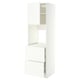 METOD / MAXIMERA Hi cab f ov w dr/2 frnts/2 hi drwrs, white/Aspudden matt white, 60x60x200 cm