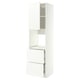 METOD / MAXIMERA Hi cab f ov w dr/2 frnts/2 hi drwrs, white/Aspudden matt white, 60x60x220 cm