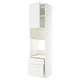 METOD / MAXIMERA High cabinet f built-in appliances, white/Axstad matt white, 60x60x240 cm