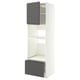 METOD / MAXIMERA High cabinet f built-in appliances, white/Voxtorp dark grey, 60x60x200 cm