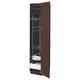METOD dark brown kitchen cabinet with adjustable shelves and pull-out drawer.