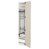 METOD kitchen cabinet in beige with pull-out shelves and drawers. Smooth, adjustable storage.