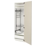 Weishe METOD kitchen cabinet in beige with adjustable shelves and soft-close drawers.