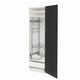 Modern kitchen cabinet in black with adjustable shelves and gentle closing drawers.