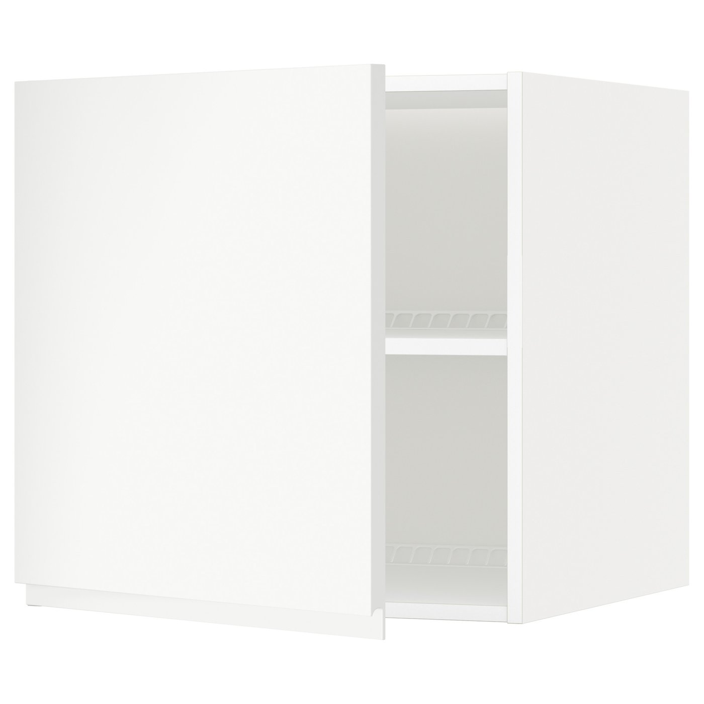 METOD top for fridge/freezer, white/Voxtorp matt white, 60x60