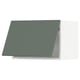 Modern kitchen cabinet, angled greenish-grey METOD series.