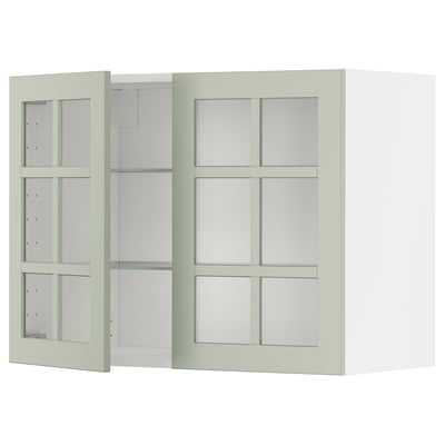 Glass door cabinet by METOD