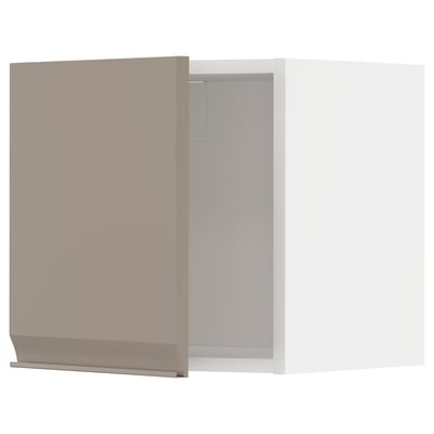 METOD kitchen cabinet: matte grey-beige, modern, rectangular, with sleek handle, and sturdy design.