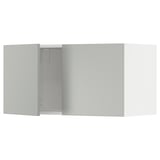 A light grey modern cabinet from the METOD kitchen system.