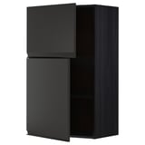 Black matte kitchen cabinet