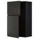 Black matte kitchen cabinet