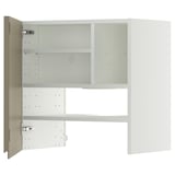 METOD kitchen unit - high gloss grey-brown - sleek, adjustable shelves.