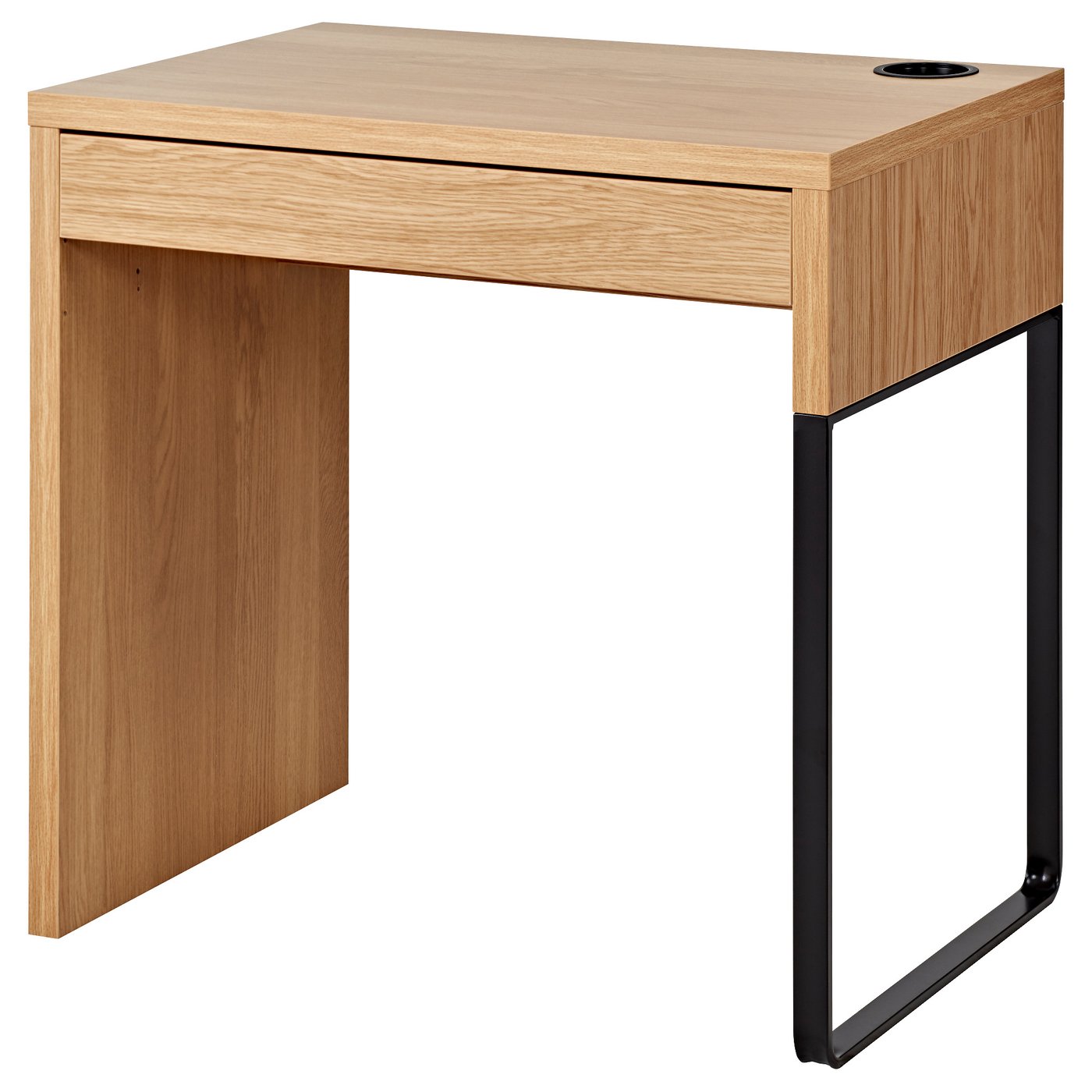 MICKE Desk - oak effect - IKEA