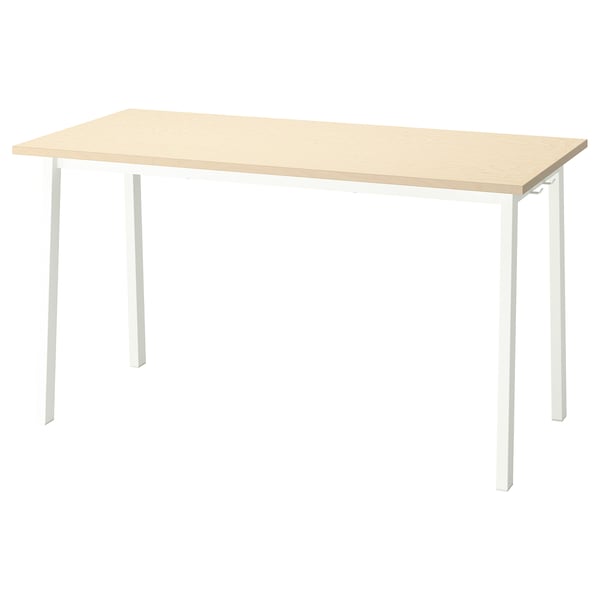 MITTZON desk, light & light wood, rectangular, clean design.