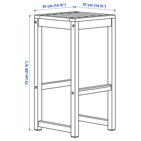 Illustration with measurements for the product: NÄMMARÖ.