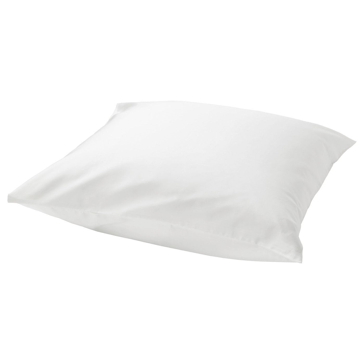 White pillowcase, NATTJASMIN, smooth satin design, cotton-lyocell blend.