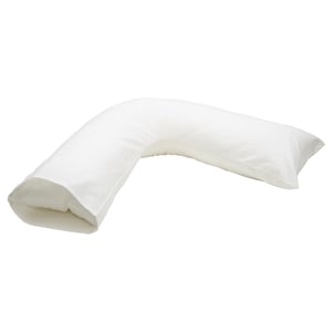 NEJLIKA pillow, white, v-shaped, cotton, supports back, neck, shoulders.