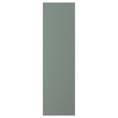 Greenish-gray vertical rectangular panel, smooth, simple, clean edges.