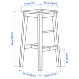 Illustration with measurements for the product: NILSOLLE.
