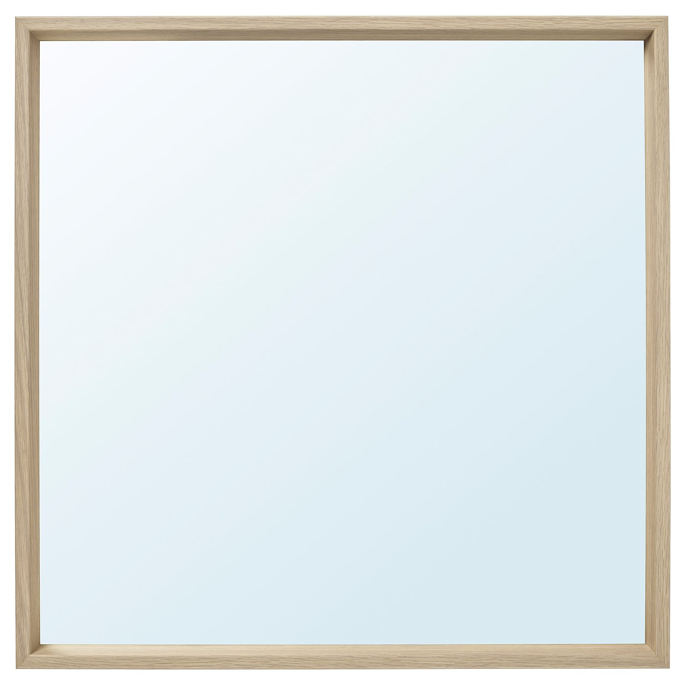 Nissedal Mirror White Stained Oak Effect 65x65 Cm Ikea