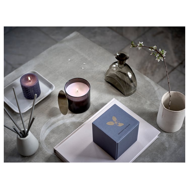 NJUTNING Decoration stick, scented/Blossoming bergamot grey IKEA Ireland