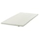 NORDBERGET white mattress topper, memory foam, rectangular, smooth fabric.