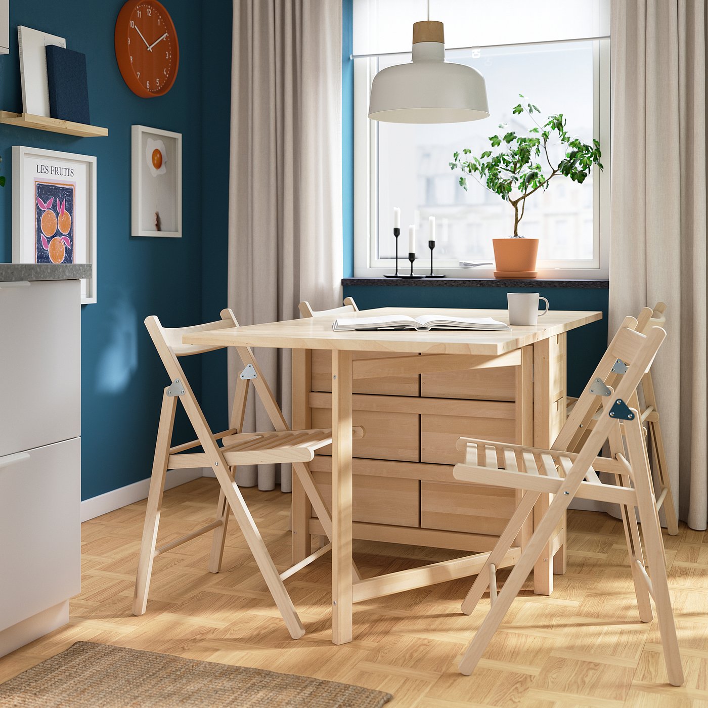 Foldable Dining Table Set - IKEA Ireland