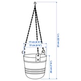 Illustration with measurements for the product: PÄRLRÖNN.