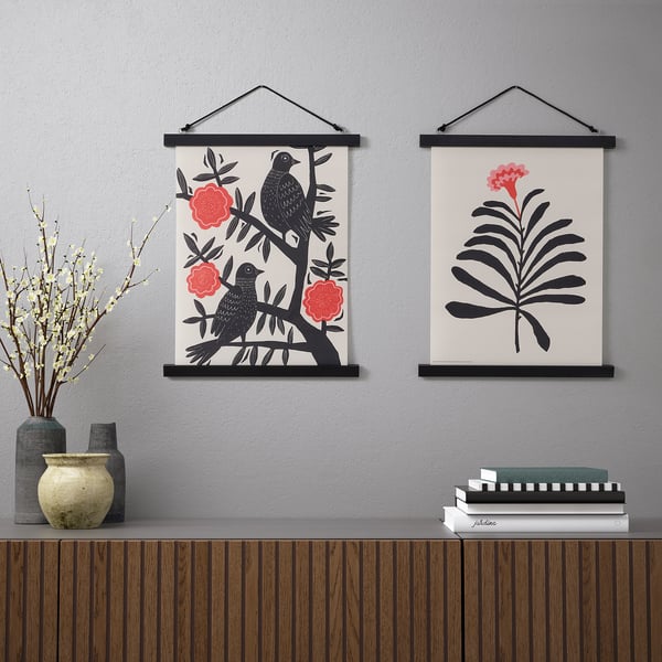 PÅLHULT Hanging tapestry, birds in tree, 30x40 cm IKEA Ireland