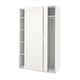 Option: Displays a white PAX wardrobe with sliding doors and empty shelves.
