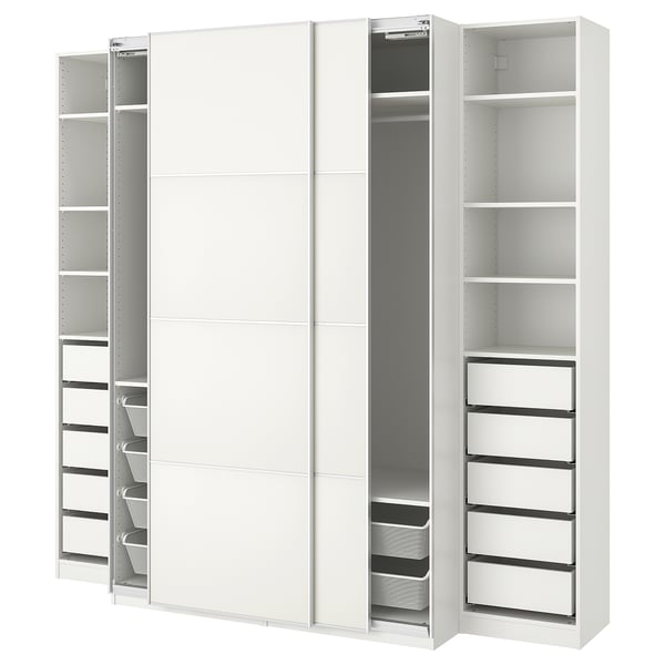Pax Wardrobe White Mehamn Ikea