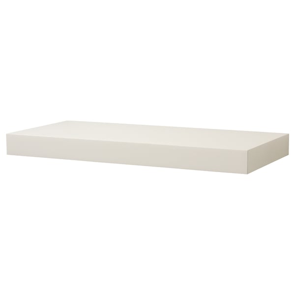 PERSBY Wall shelf, white, 59x26 cm