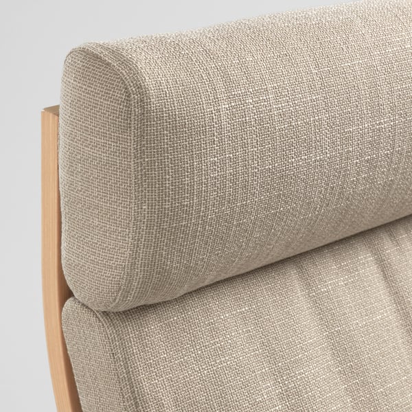Modern armchair detail: soft fabric, wooden frame, comfortable cushion.