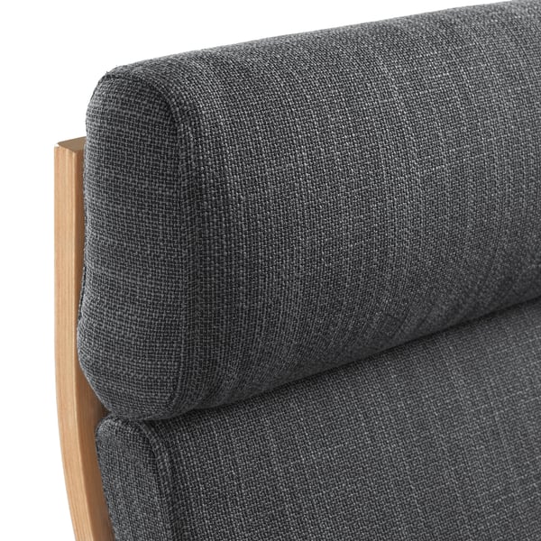 A modern armchair with a gray cushion and wooden frame, highlighting its high-quality comfort and sleek design.