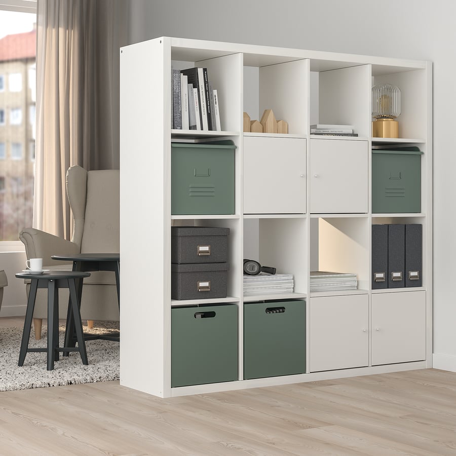 REJSA Box, grey-green/metal, 32x35x32 cm - IKEA Ireland
