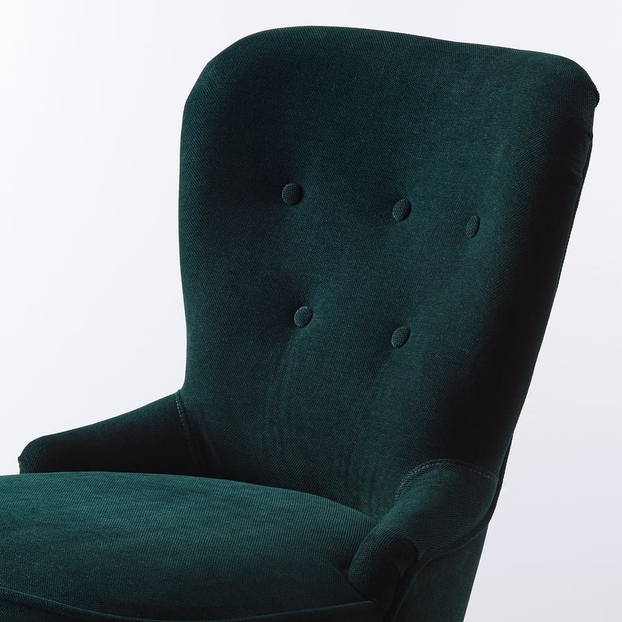 REMSTA armchair, Tallmyra chenille, dark green IKEA Ireland