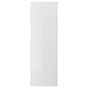 White RINGHULT kitchen cabinet door with glossy finish.